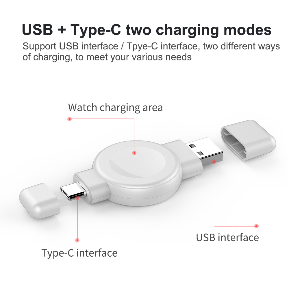 USB Watch Magnetic Wireless Charging Apple+Samsung (compatible with QI)